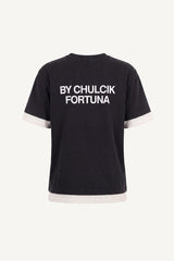 Iron rule layered vintage T-shirt