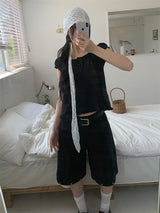BEADS LACE SCARF (2C)