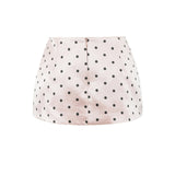 Cleo Satin Dot Micro Skirt