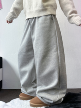 フリースピカブル ❤‍🔥M-XL❤Bベーシックワイドロングパンツユニセックス🩶2カラー