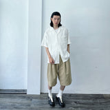 Pointed Flap Wide Short Sleeve