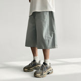 Draw Side Pintuck Washing Denim Bermuda Pants (5 colors)