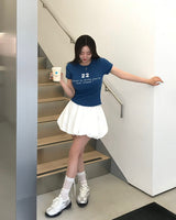 [MADE/3color] ダイブ, パンプキンフラフィーミニスカート