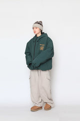 fleece oblique cargo pants