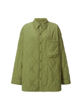 Breeze TO quilting overfit soft shirt [khaki]