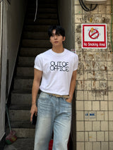 アウトオブオフィスクロップTシャツ