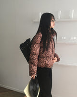 Dishell Leopard wellon short padded jumper
