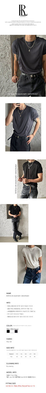 [S/S] アイスカーブマッスルハーフTシャツ (3color)