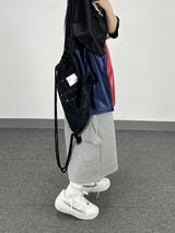 denim rope gym sack