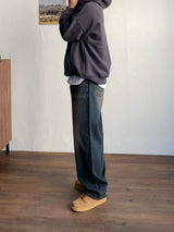 Browner ヴィンテージ ワイドデニムパンツ