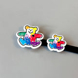 ミニカラフルベアステッカー/MINI COLORFUL BEAR STICKER