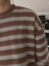 フラッフィールーシーフリースボーダーTシャツ (3color)
