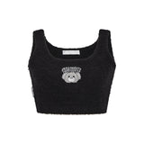 13DE MARZO Embroidered Plush Top