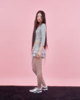 BACK RIBBON STUD T SHIRTS [3colors]