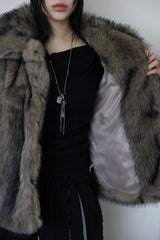 Berlin over fur jacket