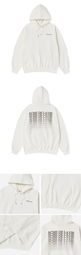 25SS ノイズモーションロゴフーディー アイボリー