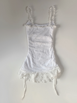 フロスフリルレースドレス (white)