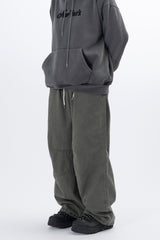 Lever Knee Pintuck Washed Cotton Pants