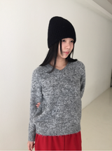 ベッチルーズフィットVネックウールニット（3c）