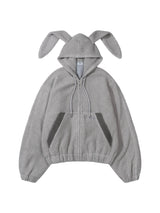 FLUFFY BUNNY JACKET (GRAY)