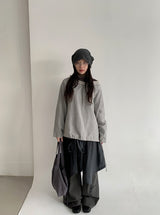 リカットチェックリボンラップミディスカート