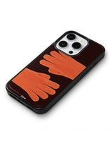 Orange Gloves Epoxy Silver Case