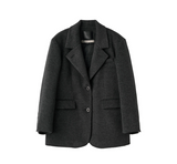 hairy quilting jacket - charcoal