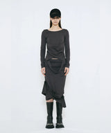 2WAY BUTTON MAXI SKIRT