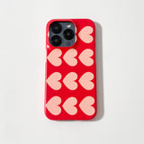 ハートパターン (Matt Phone Case)