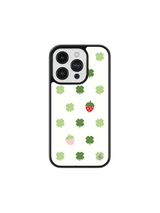 [Glass] Strawberry Clover Case