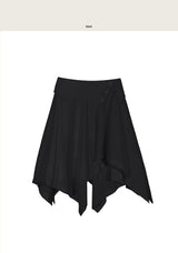 foref three-button wrap asymmetric cut sk