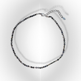 iolite gemstone choker