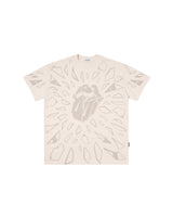 DCxRS ブレーキングプリントTシャツ クリーム