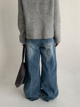 Picat Pocket Straight Denim Pants