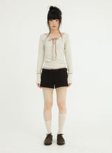 LOW CORDUROY SHORTS BROWN