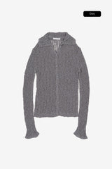 Solune net collor cardigan