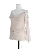 romang drape cut off-shoulder bl tie set