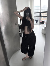 low-rise ring pants (2color)