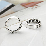 SVR-629 ACE Chan Enhyphen Silver 92.5 Private Chain Silver Ring 5mm