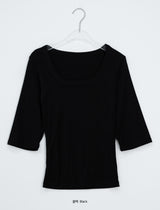 Shady Basic Round Three Quarter Tee