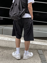 ナイロンワイドハーフパンツ