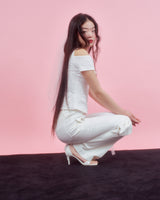 ROSE HALTER BLOUSE [WHITE]