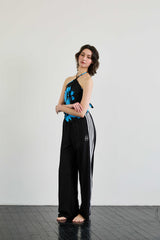  FLUTTER HALTERNECK / BLUE