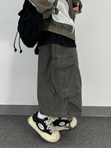 strap cargo bermuda pants