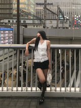セリー バックレス レース ホルター ブラウス