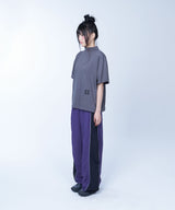 Semi-crop half neck symbol tee - CHARCOAL