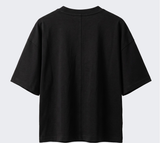 オーバーフィットクールドライバックスリットスリーブTシャツ ブラック