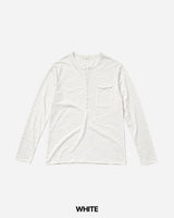 Pochi Slub Henely Neck Long Sleeve T