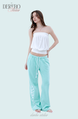 ラウンジ レタリング ミント ロング パンツ(PANTS)