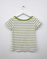 リストライプボートネックTシャツ (2color)